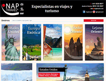 Tablet Screenshot of naptravel.com